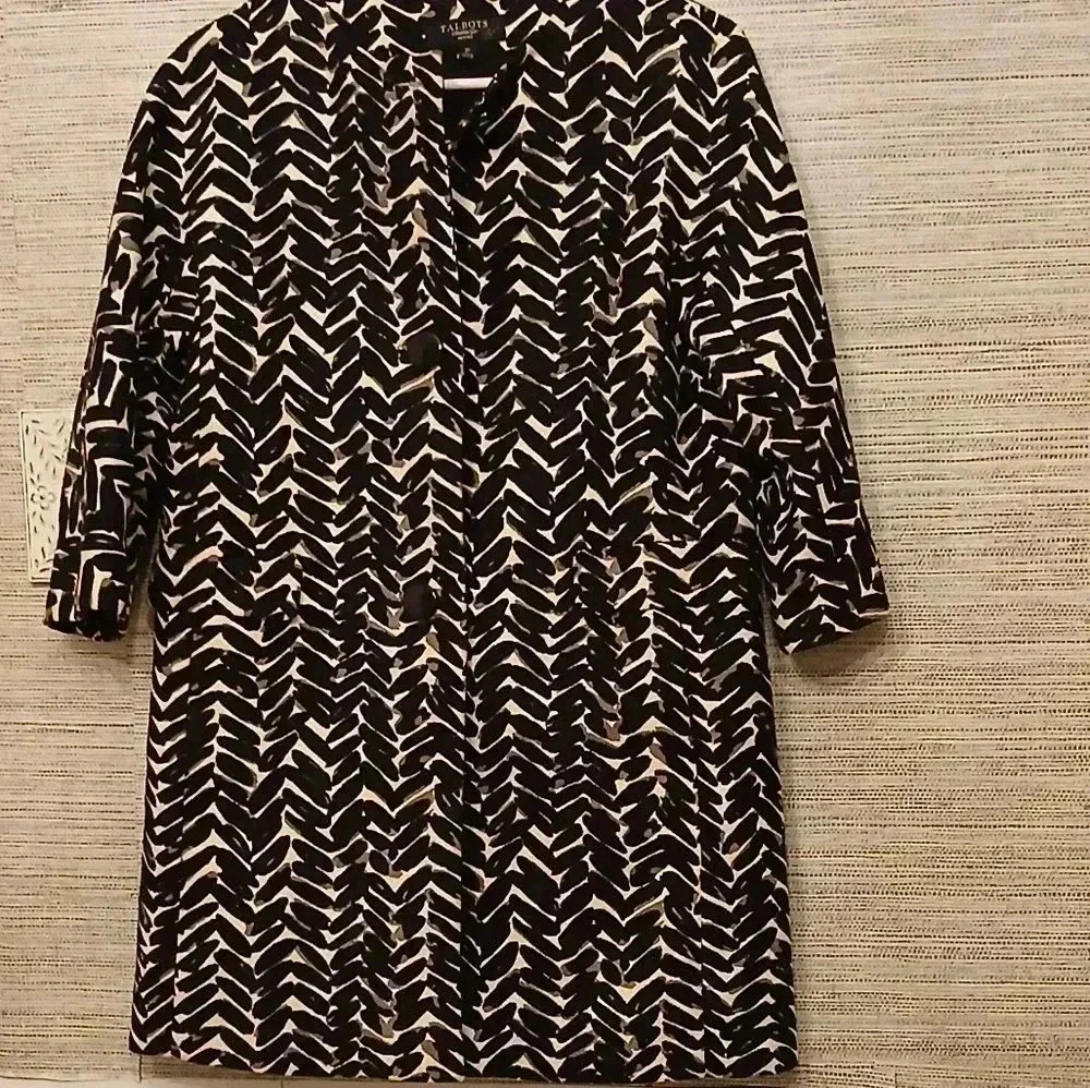 Loose Fit Talbots Quarter Sleeve Coat